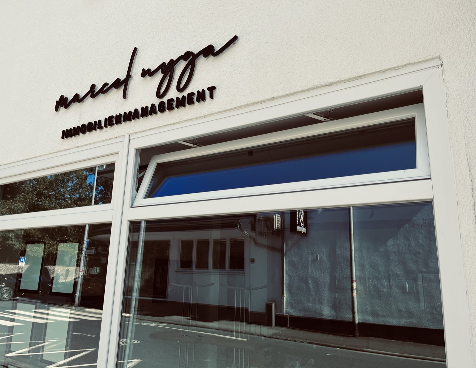 Außenfassade des Büros von Marcel Nyga Immobilienmanagement